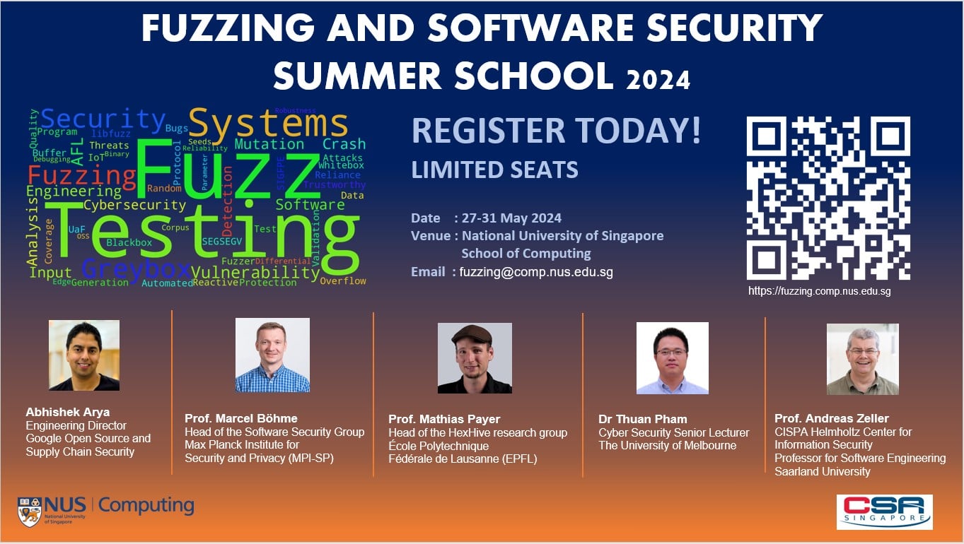 Fuzzing and Software Security Summer School 2024