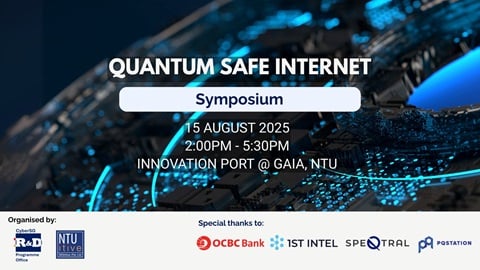 This is the web banner for the Quantum Safe Internet Symposium.