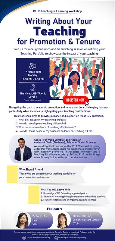 CTLP 17 Mar Writing about your teaching