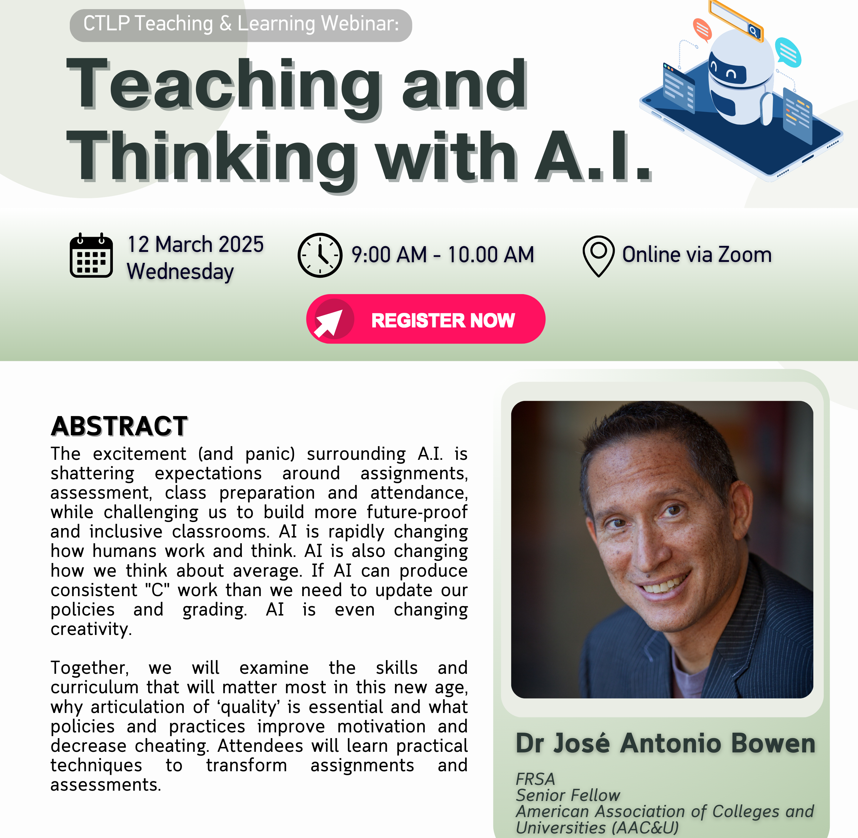 Teaching and thinking with AI