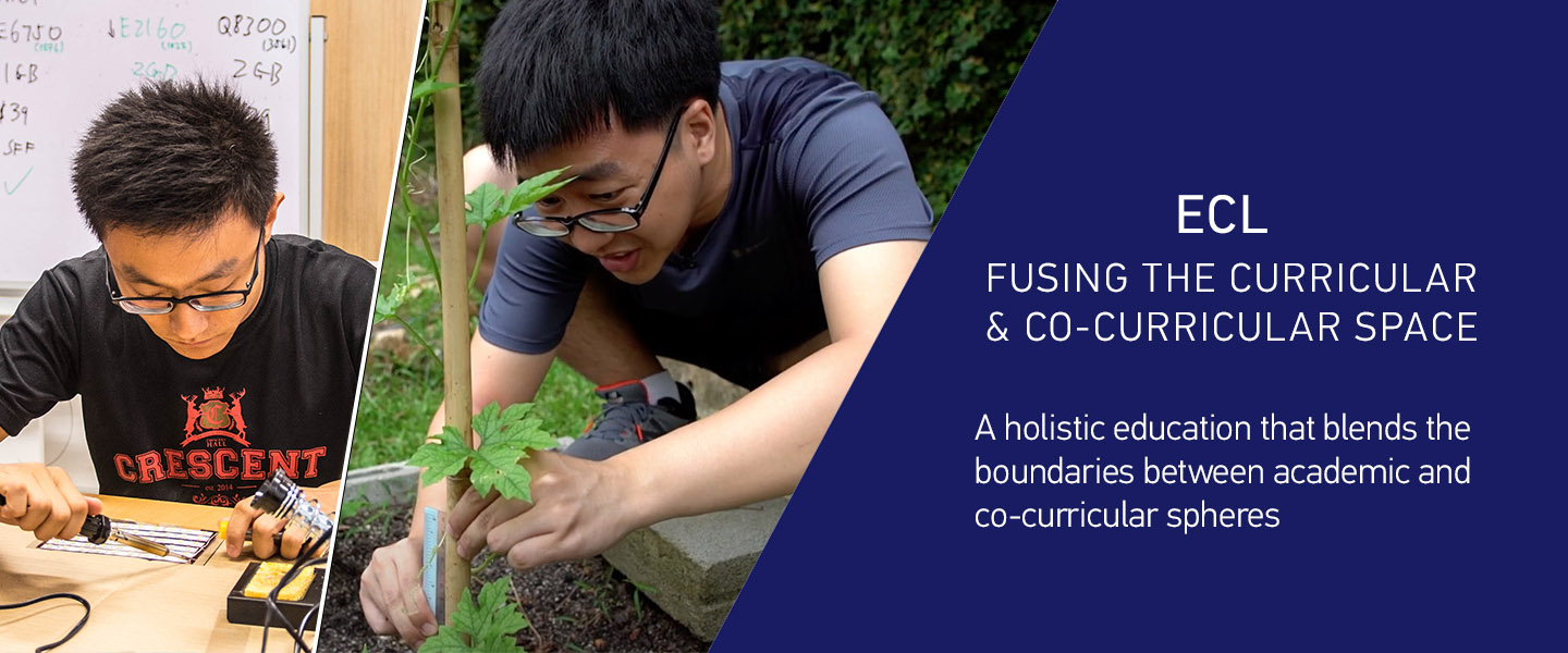 ECL landing page banner fusing the curricular and co-curricular space