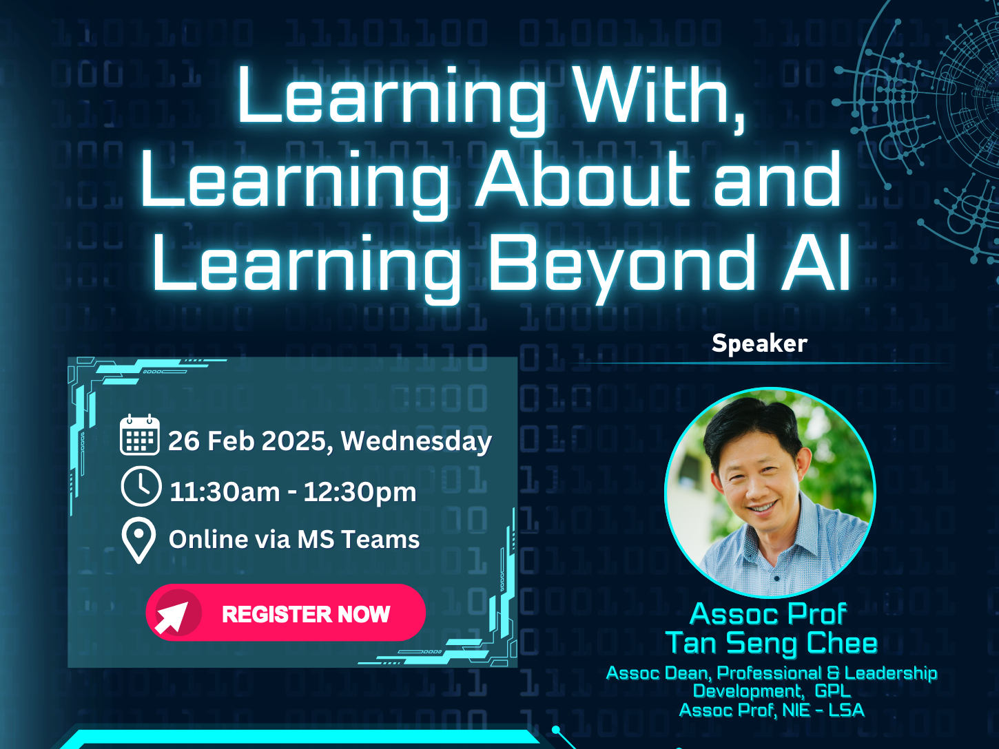 Learning With, About, and Beyond AI webinar