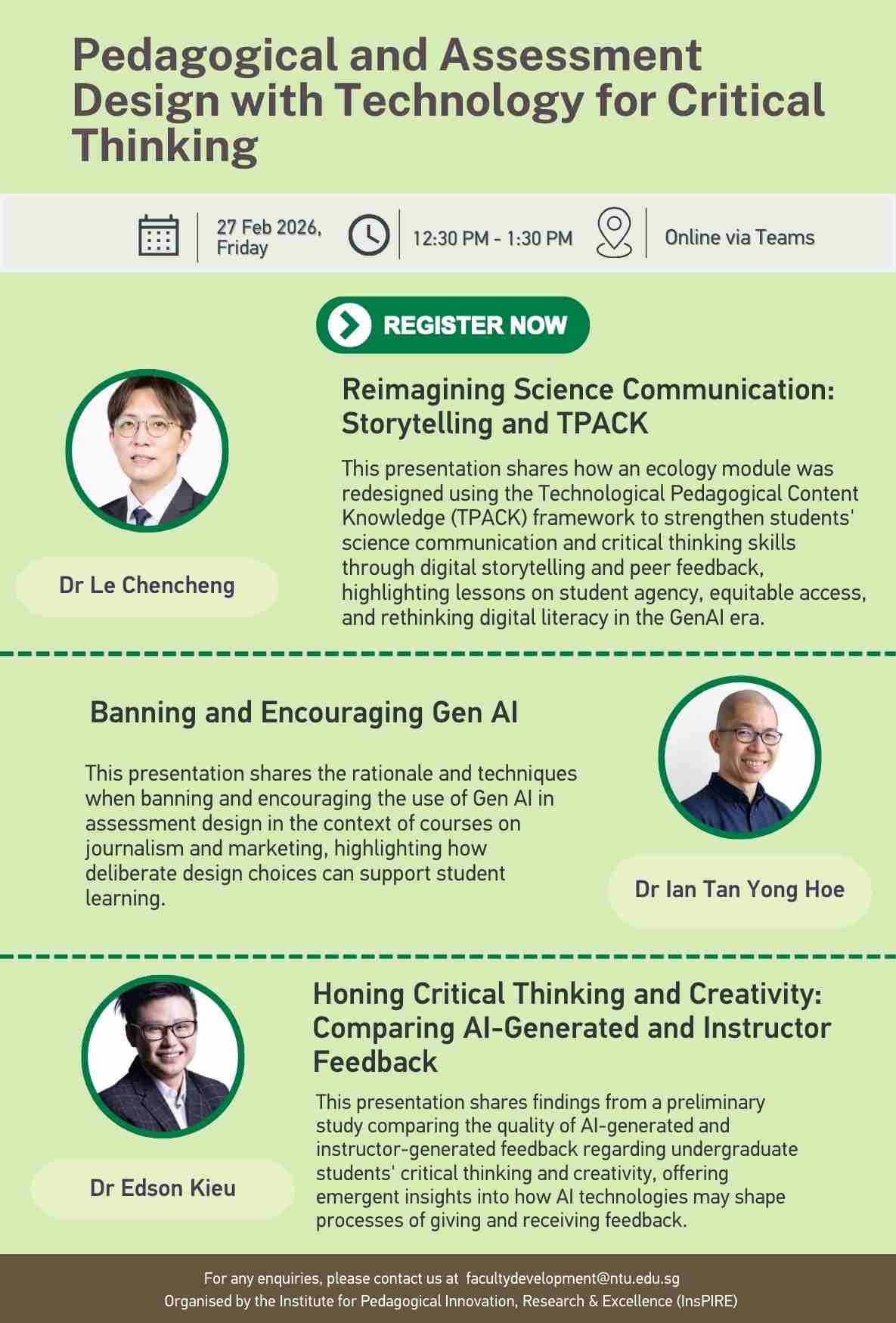 Pedagogical and Assessment Design with Technology for Critical Thinking