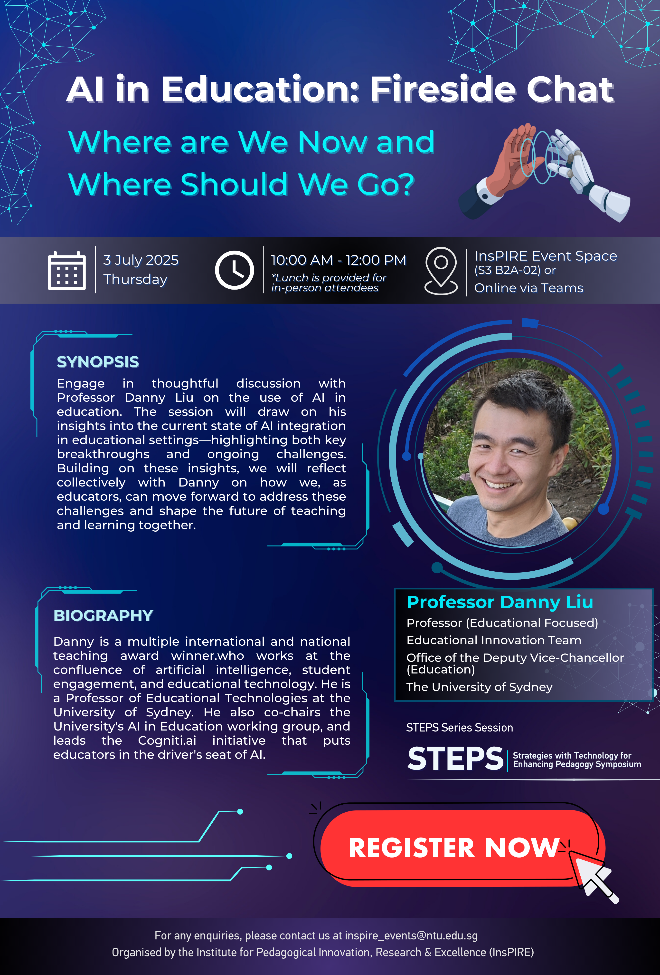 Prof Danny Liu fireside chat