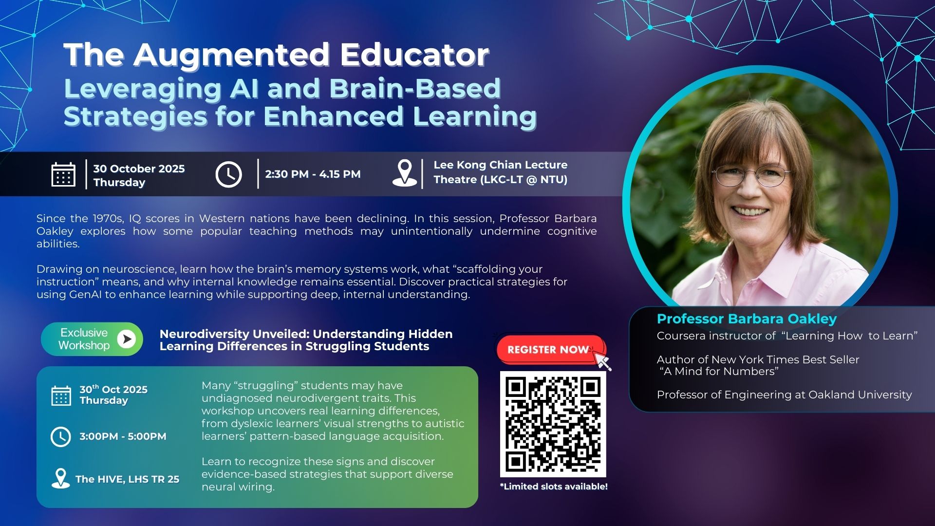 Barbara Oakley workshop