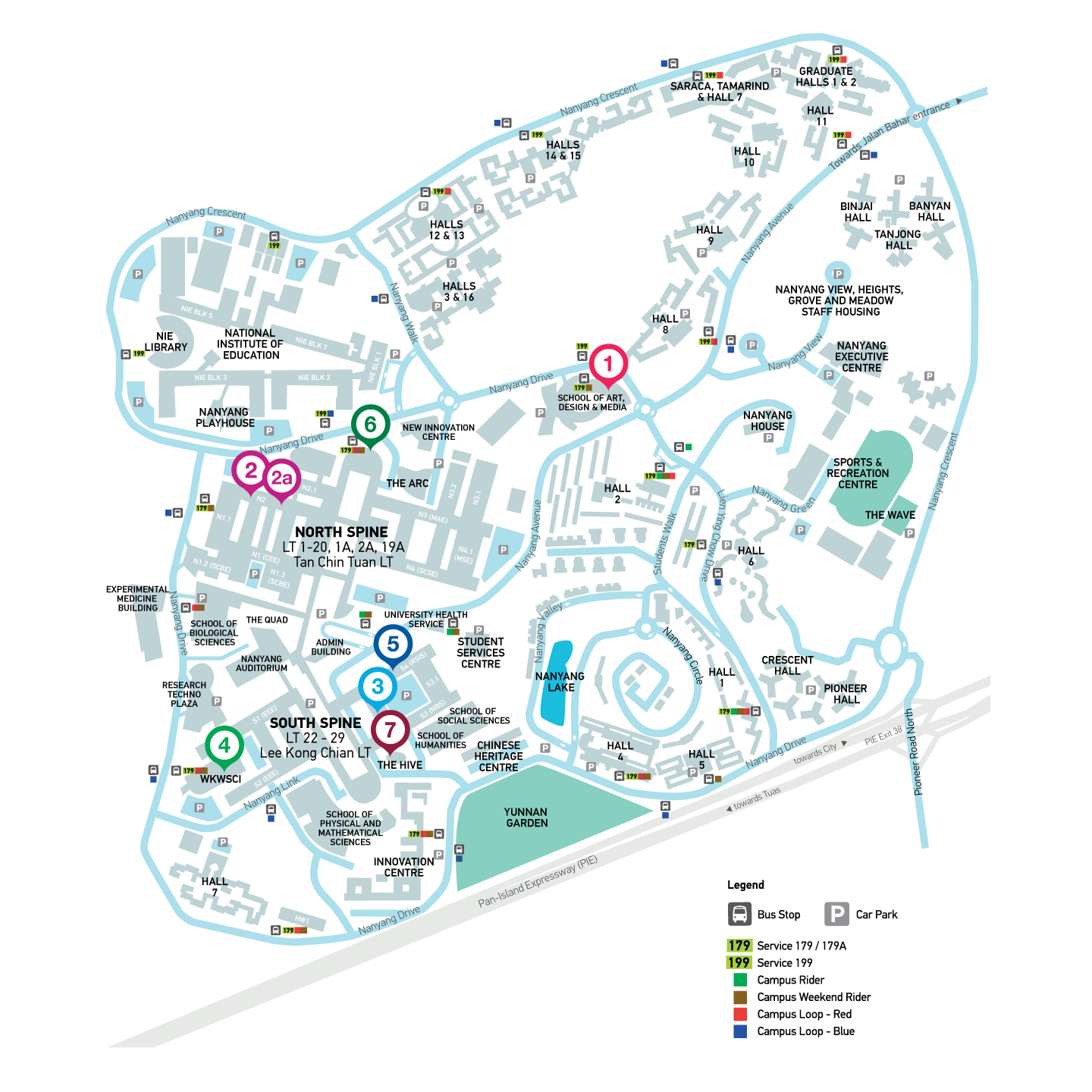 NTU Library campus map