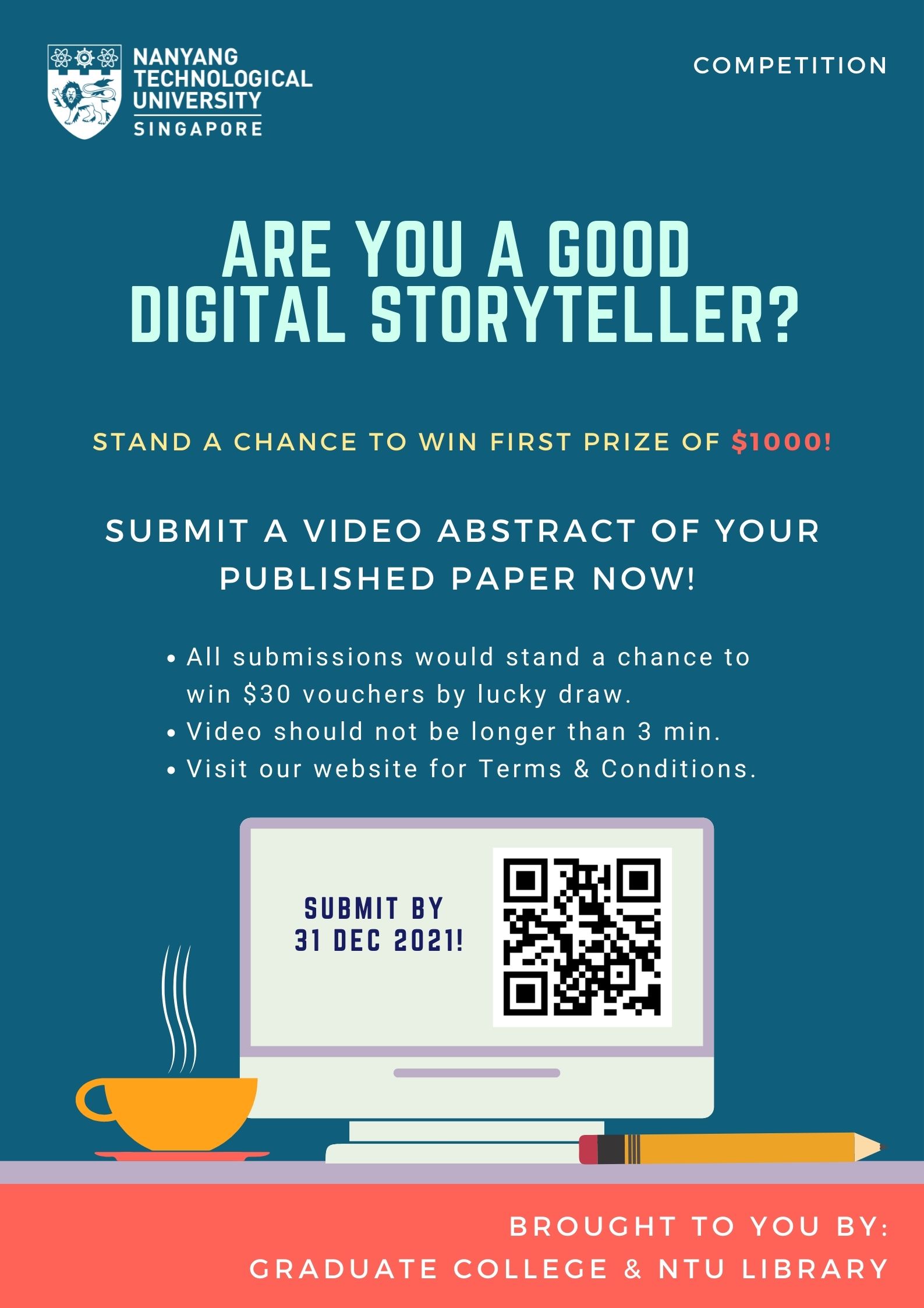 GC x NTU Library Creating a Video Abstract Workshop & Competition  EDM