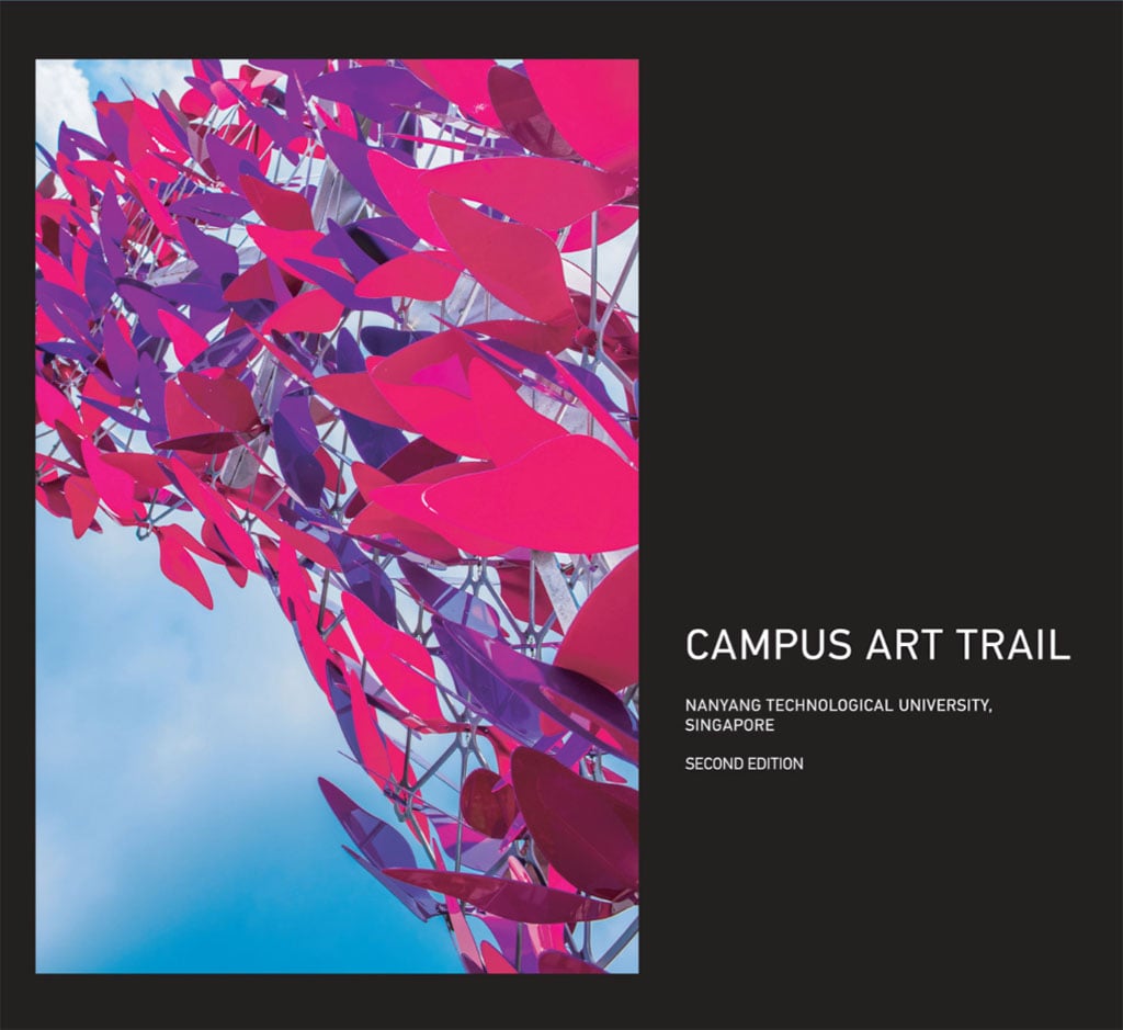 Cover of Campus Art Trail Book 2nd Edition with closeup of Loop sculpture