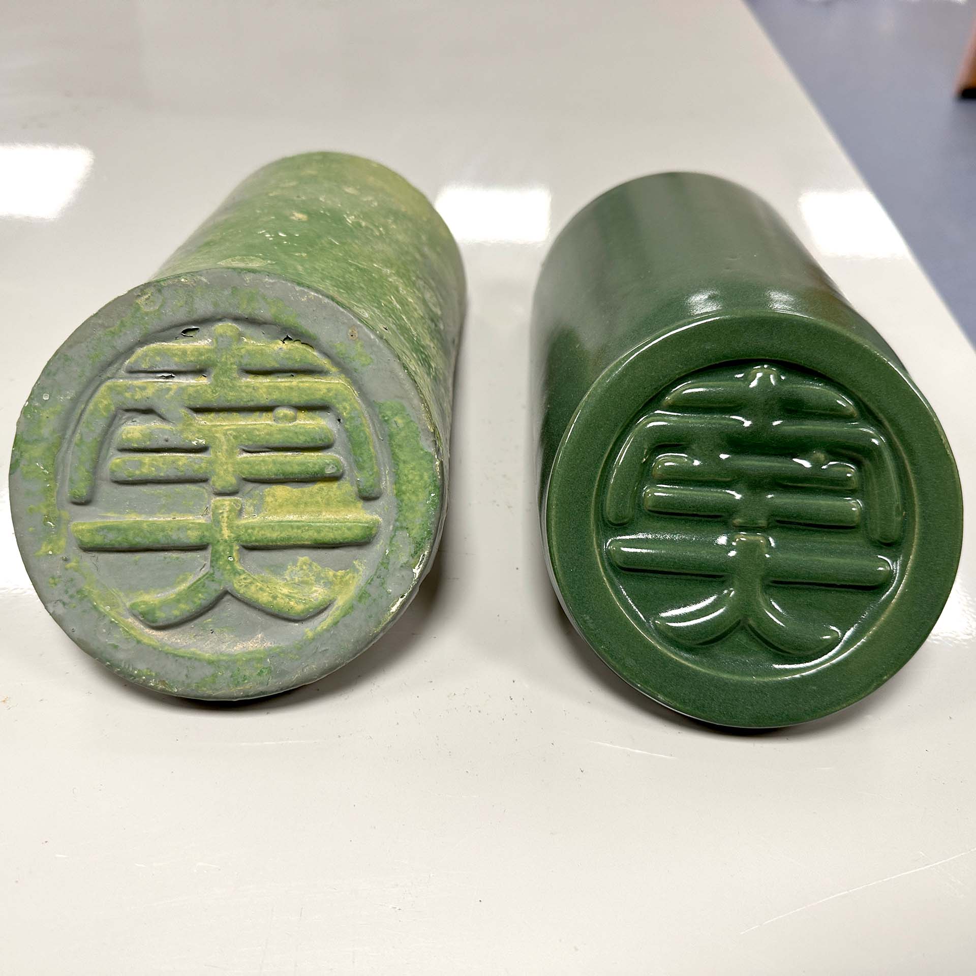Original vs Replica - Nanyang University Arch Roof Tiles