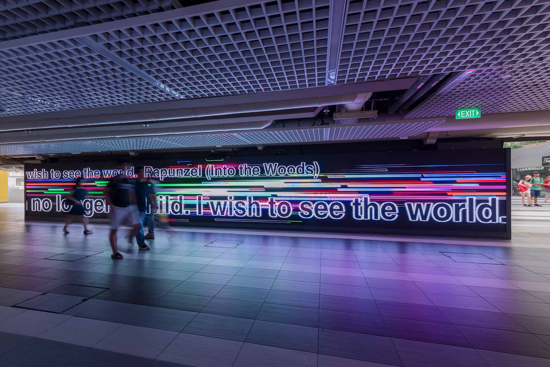 Installation view of I Wish, Mark Chavez and Ina Conradi, 2016. Photo by Quek Jia Ling