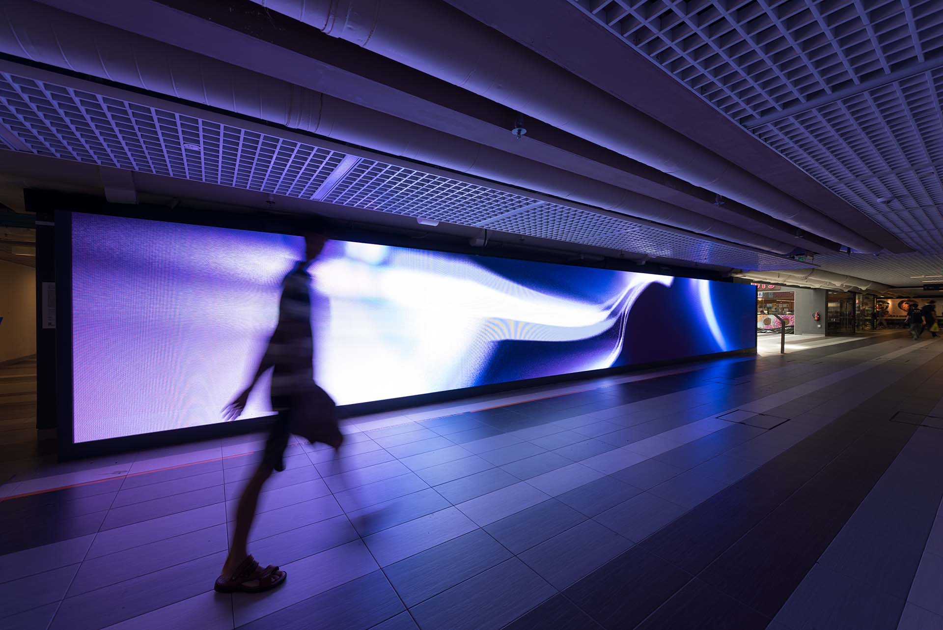 Installation view of Crepscular Rays of the Moon, Mark Chavez and Ina Conradi, 2017-2021. Photo by Quek Jia Ling