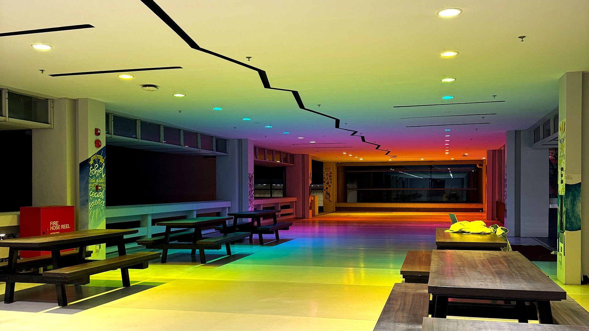 Very Momentary Exhibition NTU walking from south spine