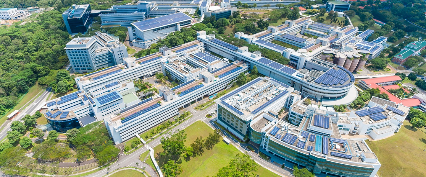 Solar panels on NTU buildings