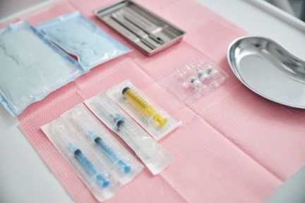 Close up of a set of medical instruments