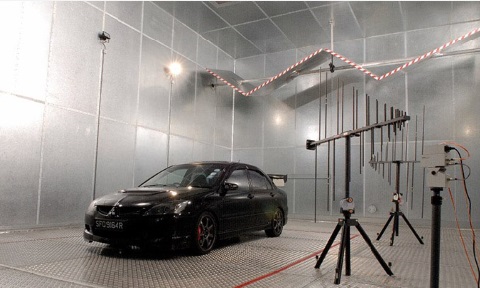 Car parked in EMERL chamber