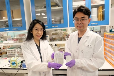NTU Singapore team develops 'fabric' that generates electricity when pressed, squeezed or stretched.