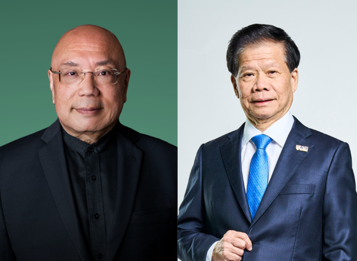 Stephen Ibaraki (L), Prof Lam Khin Yong (R)