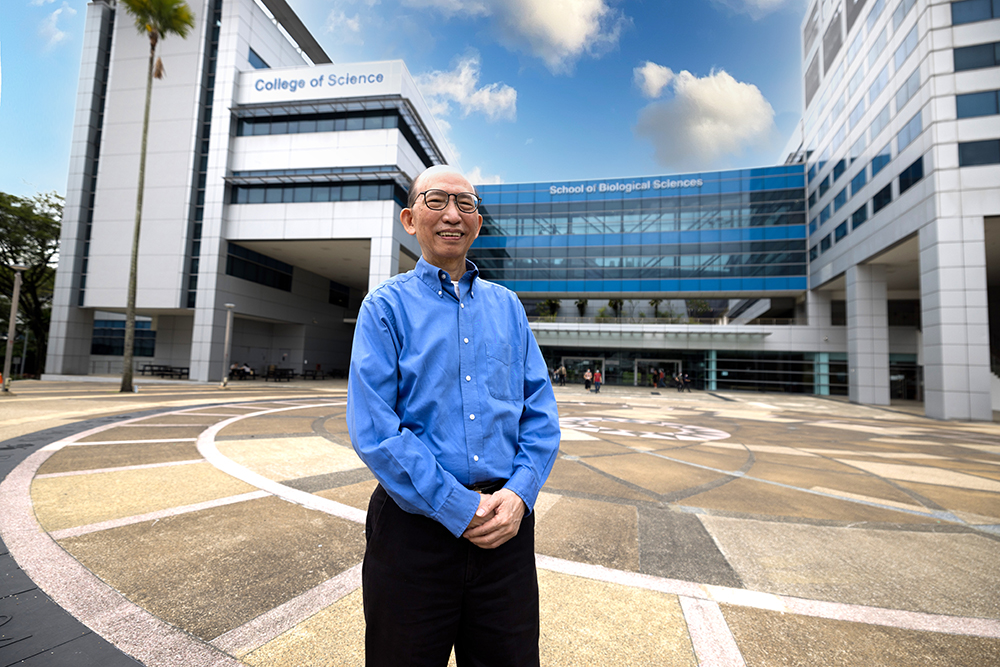 Professor James P Tam at NTU SBS Building