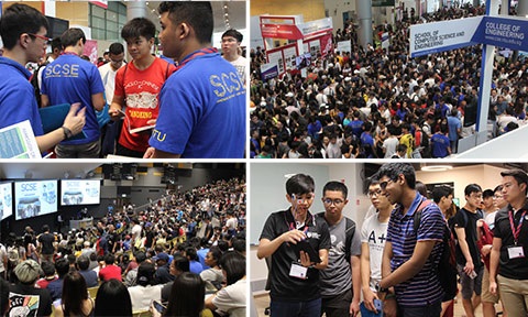 There was a plenty of action at the School of Computer Science and Engineering (SCSE) Open House on 3 March 2018, in conjunction with the annual NTU Open House which showcases the best of the young and research-intensive university.