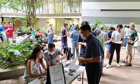 Photo of a Tea Reception.