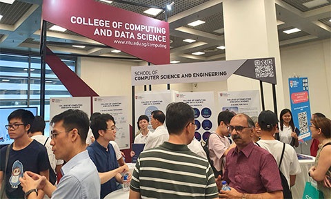 Thumbnail photo of CCDS's booth at NTU Open.