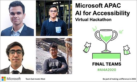 The team members are, Aditya Bansal (CS, Year 3), Jay Gupta (CS, Year 3), Ritwik Kanodia (CS, Year 3) and Vidurveer Duggal (MAE, Year 3).