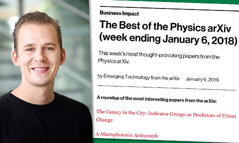 Mr Aike Alexander Steentoft's journal paper entitled, The Canary in the City: indicator groups as Predictors of Urban Change”, has been selected as one of the most thought provoking paper at the MIT Technology Review.