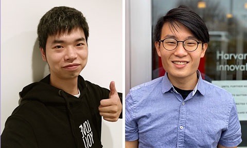 The team members are Zhu Shien (SCSE PhD) and Chew Jing Wei (CS, Year 4).