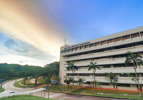 Sunset shot of School of Electrical and Electronic Engineering