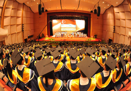 NTU students at the graduation ceremony