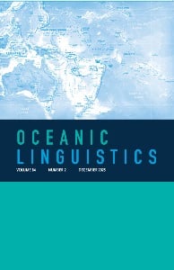Oceanic Linguistics Dec 2025