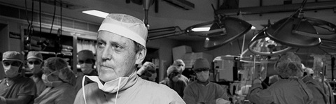 An image of Dr. Thomas Starzl at the University of Pittsburgh Medical Center