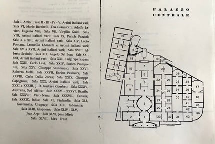 Palazzo Centrale, '27th International Art Biennal Exhibition 1954'. Source: Archivio Storico delle Arti Contemporanee (ASAC)
