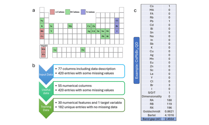 Characteristics of final data sets used as input in ML algorithms