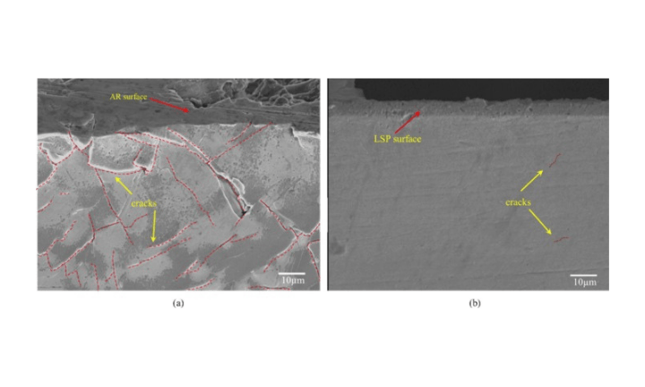 Laser shock peening for suppression of hydrogen embrittlement of Inconel 718
