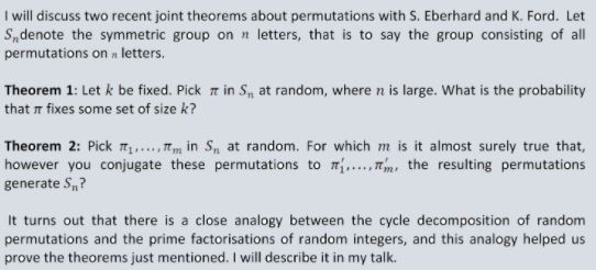 Professor Ben J. Green Colloquium Abstract