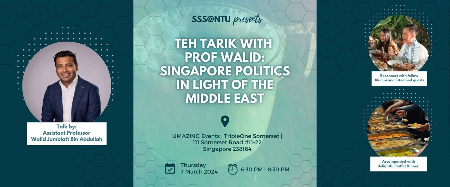 Teh Tarik with  Prof Walid