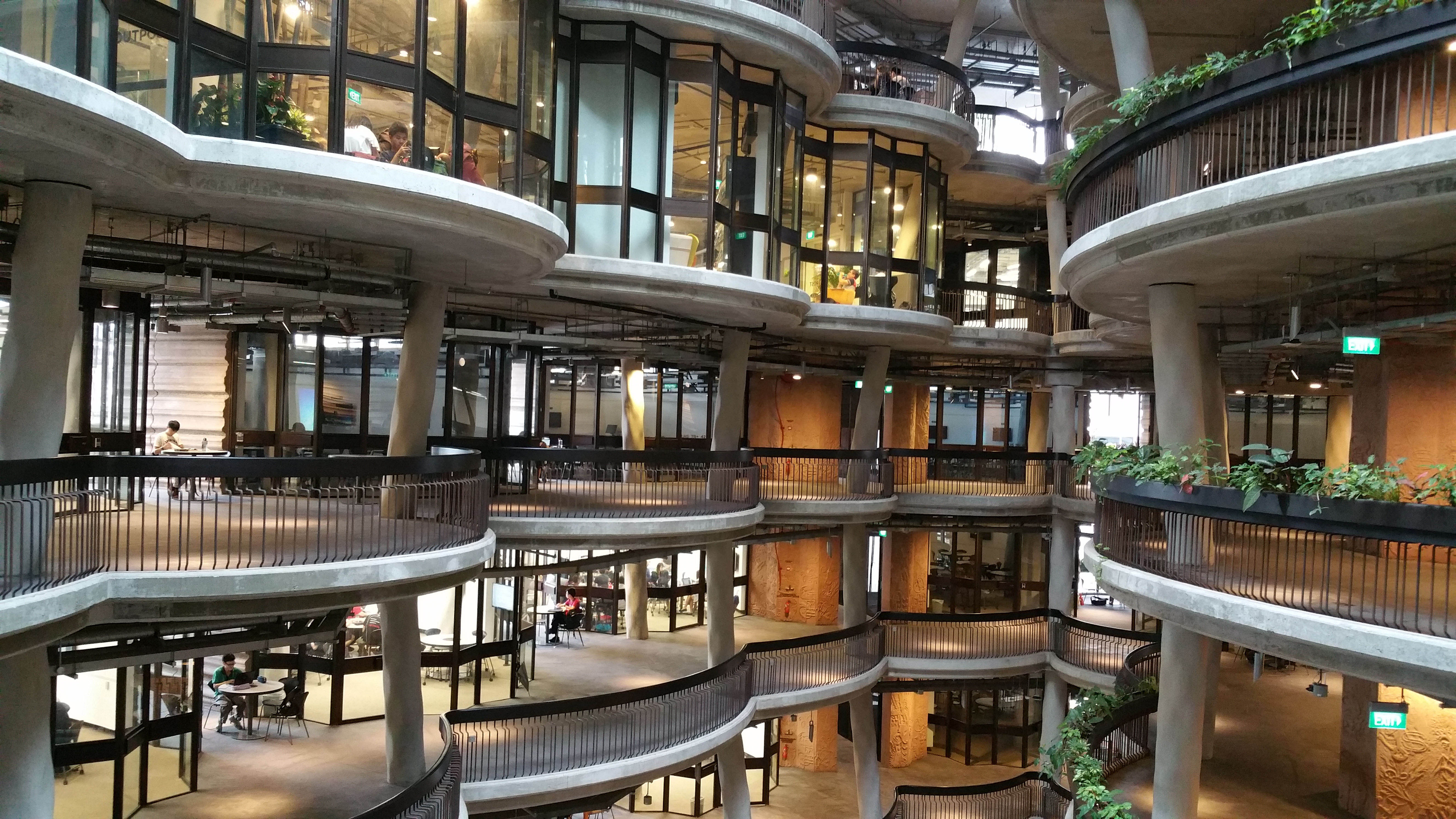 Interior of a school building