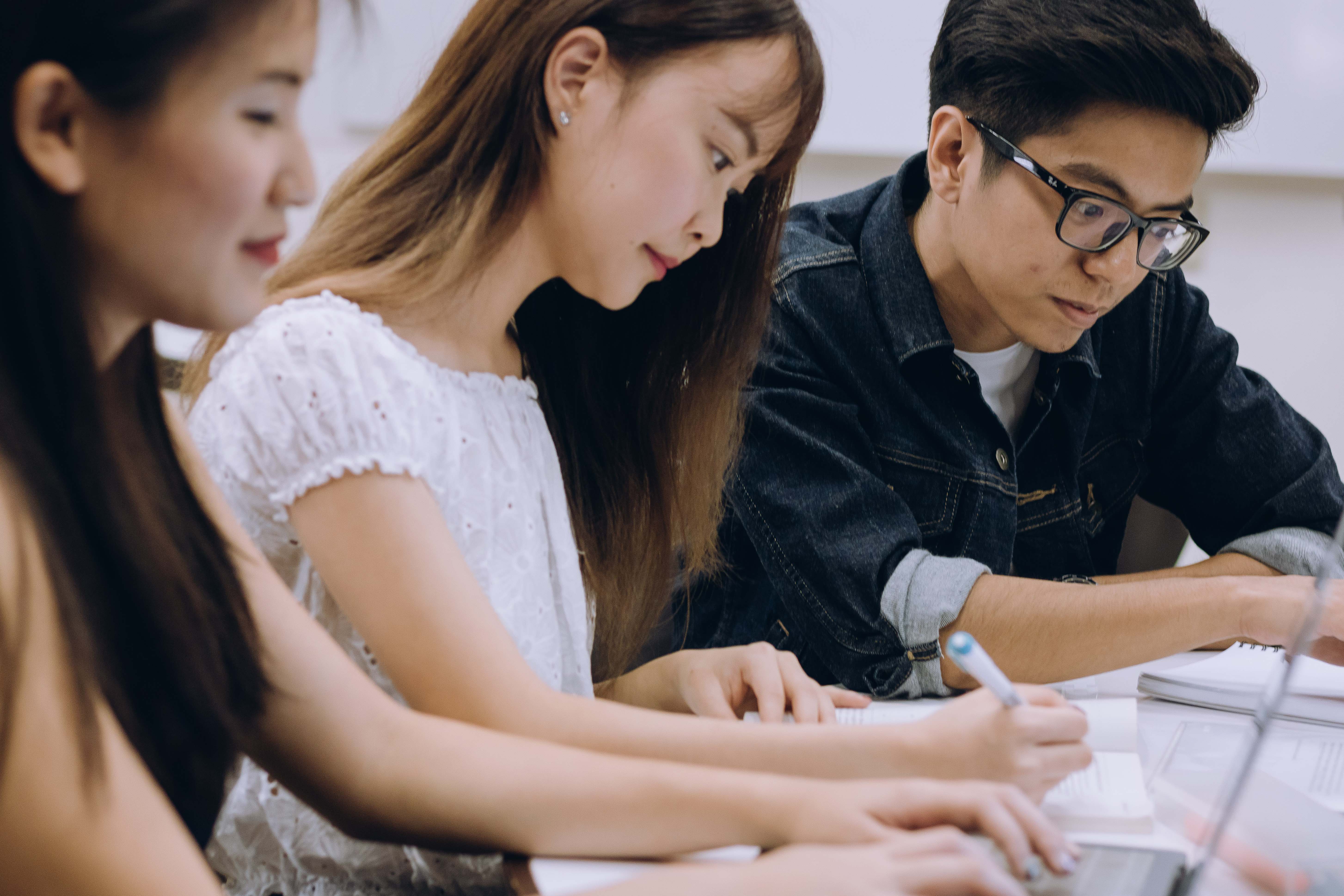 students in a classroom 