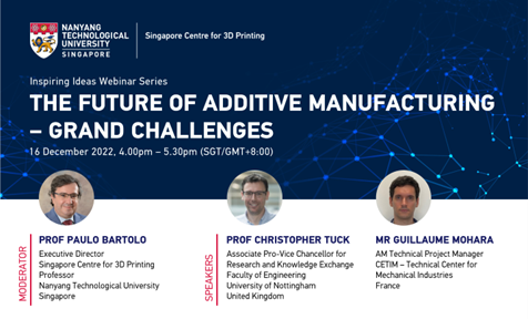 Inspiring Ideas Webinar Series: The Future of Additive Manufacturing - Grand Challenges 10