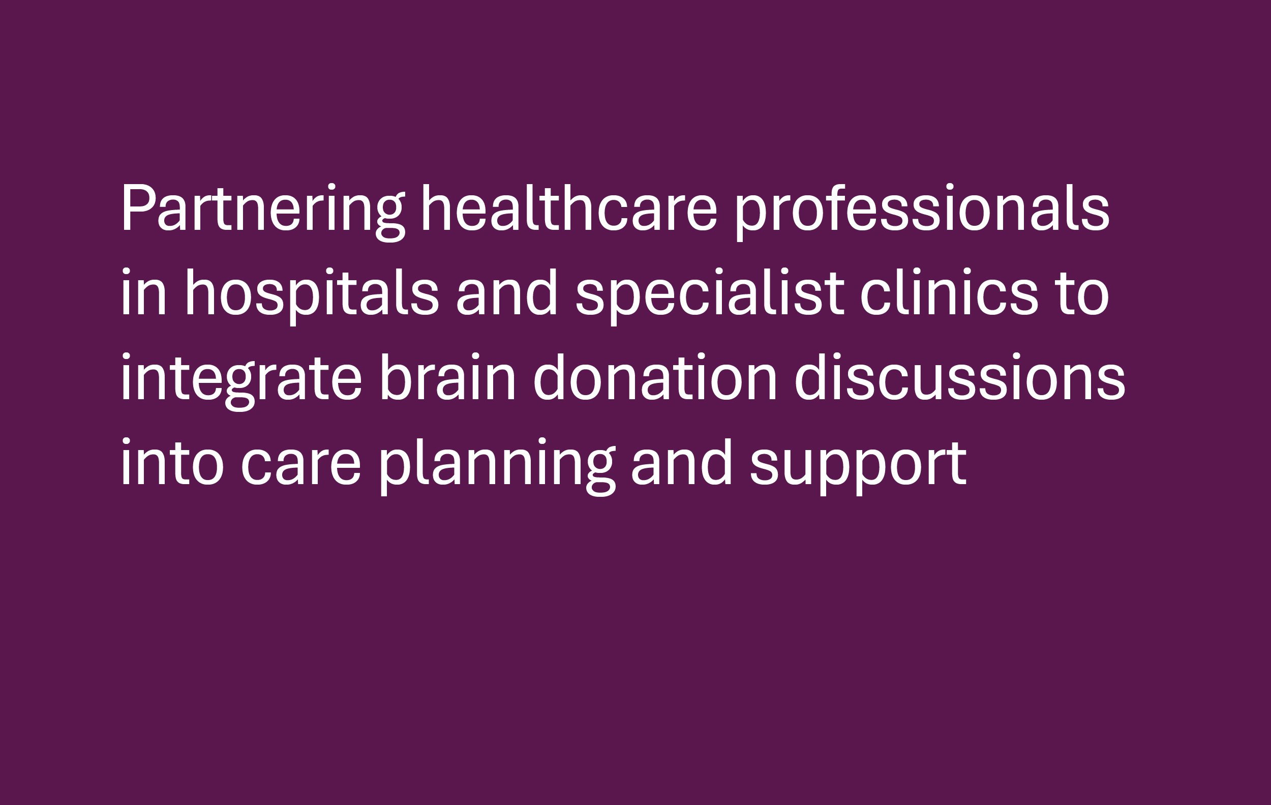 Partnering healthcare professionals