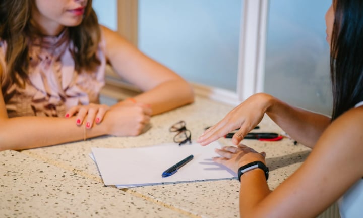 Mentoring stock image