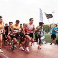 10 Runners taking to the track in full speed
