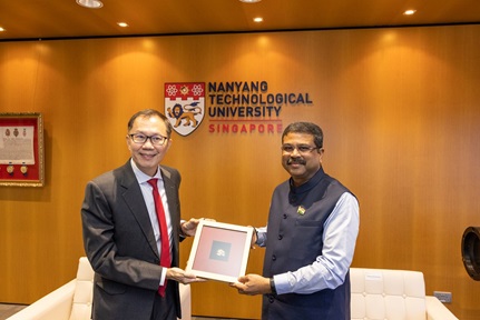NTU President and Indian Minister for Education and Skill Development and Entrepreneurship