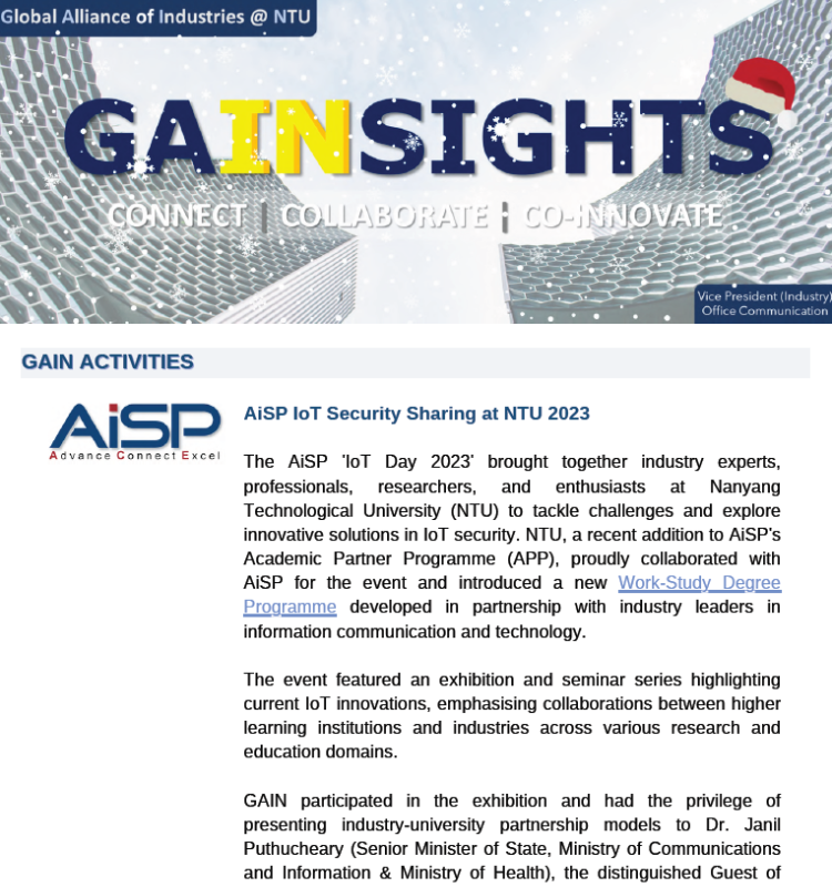 GAIN Newsletter Dec 2023 - thumbnail