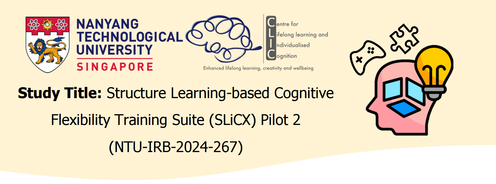 header for Structure Learning-based Cognitive Flexibility Training Suite (SLiCX) Pilot 2