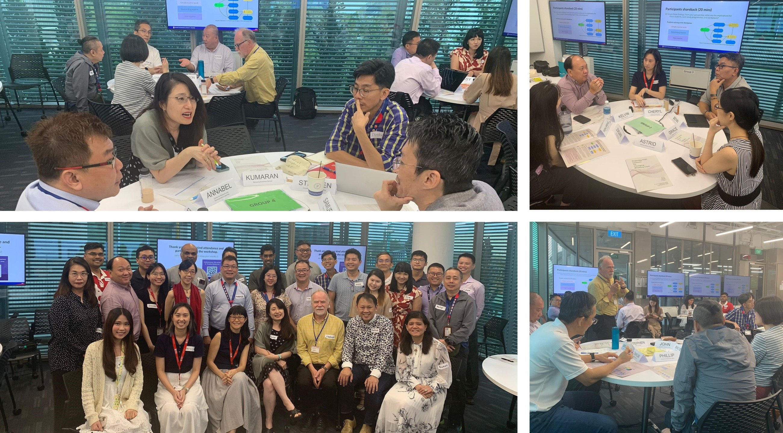 A collage of the highlights of CRADLEConnect's workshop