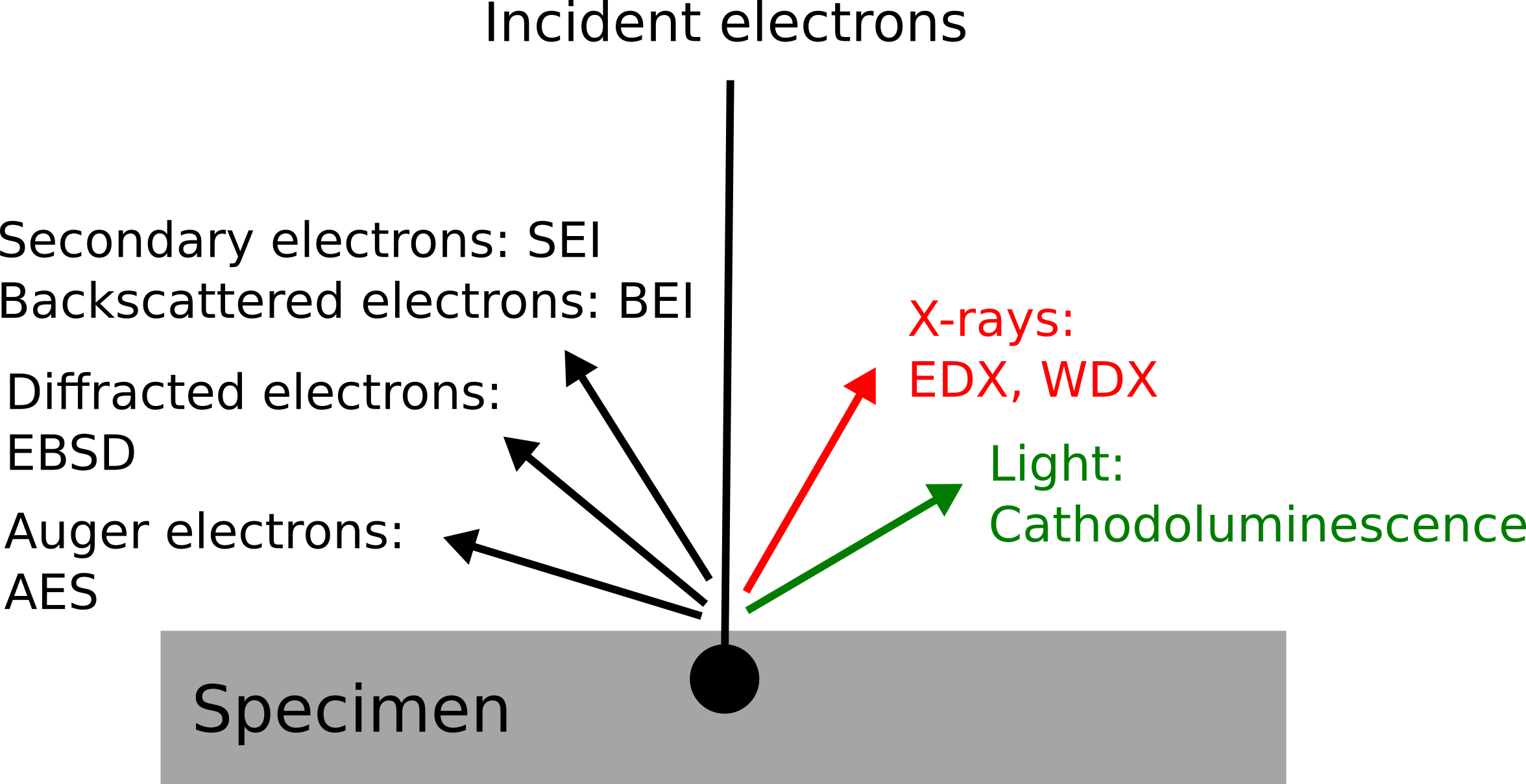 SEM-matter interaction