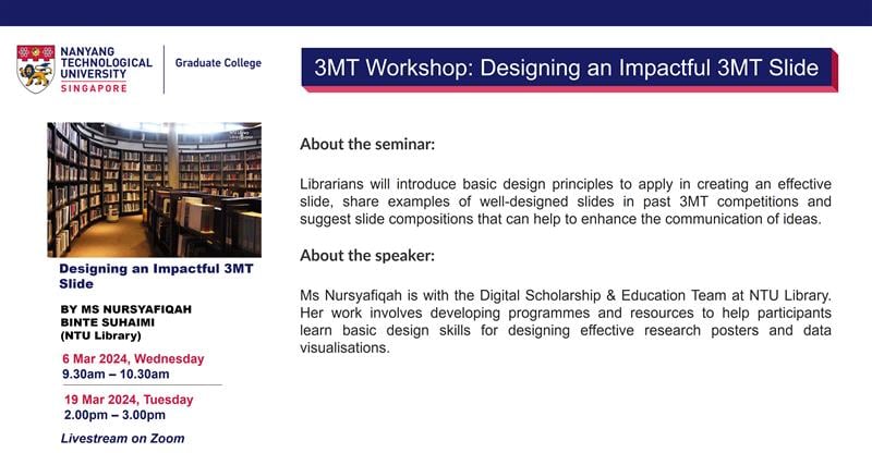 Designing an Impactful 3MT Slide