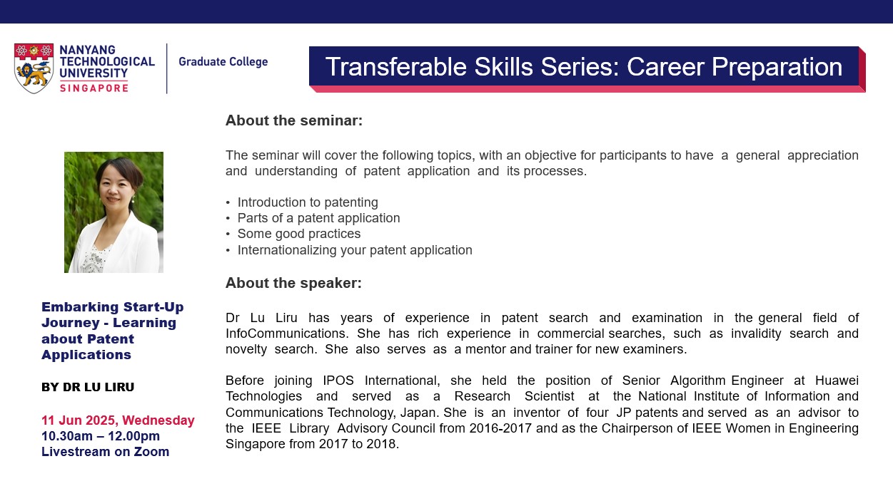 11 June Embarking Start-Up Journey - Learning about Patent Applications